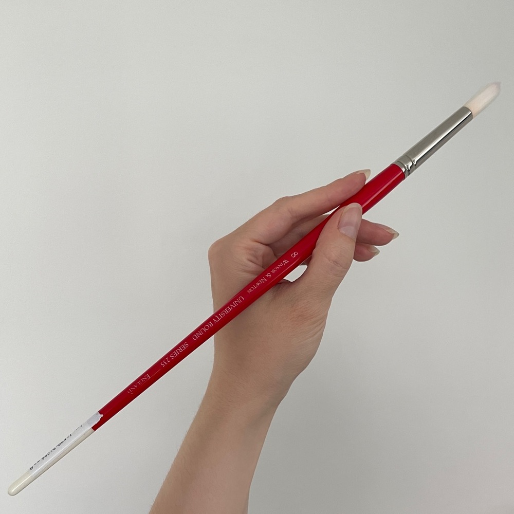 Winsor & Newton University Series Long-Handle Paint Brush 235, Size 8 - Picture 2 of 10